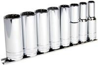 Halfords Advanced 8 Piece Deep Socket Rail 3/8 Inch