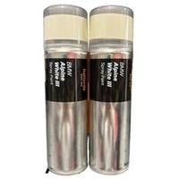 BMW ALPINE WHITE III SPRAY PAINT 300ML HALFORDS CANS x2