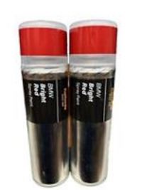 BMW BRIGHT RED SPRAY PAINT 300ML HALFORDS CANS X2