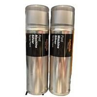 FORD MACHINE SILVER SPRAY PAINT 300ML CANS HALFORDS x2