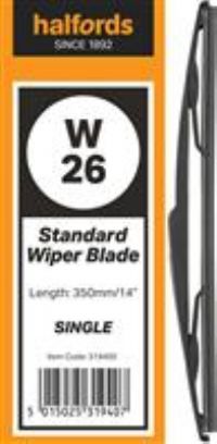 Halfords W26 Wiper Blade  Single