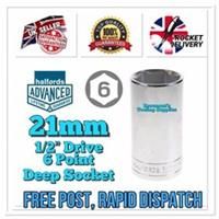 Halfords Advanced Deep Socket 21Mm 1/2 Inch Drive
