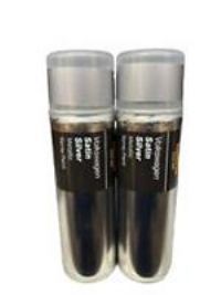 VOLKSWAGEN SATIN SILVER METALLIC SPRAY PAINT 300ML CANS HALFORDS X2