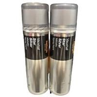 VAUXHALL STAR SILVER METALLIC SPRAY PAINT 300ML CANS HALFORDS x2