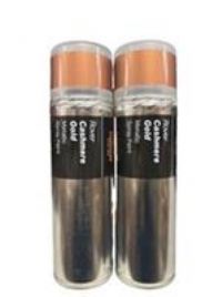 ROVER CASHMERE GOLD METALLIC SPRAY PAINT 300ML CANS HALFORDS X2