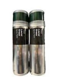 FORD LAUREL GREEN SPRAY PAINT 300ML HALFORDS CANS X2