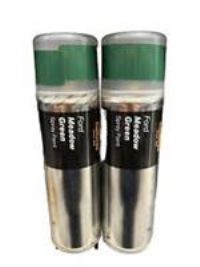 FORD MEADOW GREEN SPRAY PAINT 300ML CANS HALFORDS X2