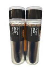 PEUGEOT BLACK SPRAY PAINT 300ML HALFORDS CANS X2