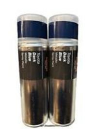 TOYOTA DARK BLUE METALLIC SPRAY PAINT 300ML HALFORDS CANS X2
