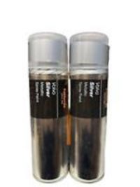 VOLVO SILVER METALLIC SPRAY PAINT 300ML HALFORDS CANS X2