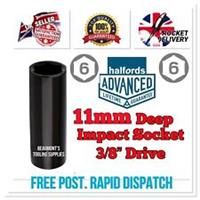 11mm Halfords Advanced Deep Impact Socket 3/8 Drive 6 Point *Free Rapid Post*