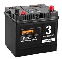 Halfords Hb005 Lead Acid 12V Car Battery 3 Year Guarantee