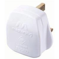 Masterplug 13A Fused Plug - White