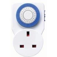 Masterplug TMS24-MP Energy Saving Daily Mechanical, White, normal