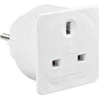 Masterplug European Travel Mains Adapter