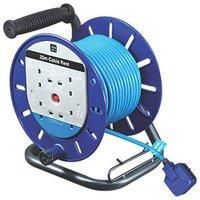Masterplug 13A - 4 gang 240v Cable Reel 25M.  New & unused.