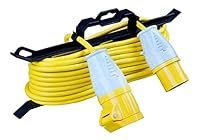Masterplug LVIL15 110 V Site Equipment In line Plug and Socket with Cable Tidy