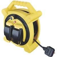 Masterplug 20m Outdoor Mains Extension Cable Reel IP54 with Weatherproof Sockets