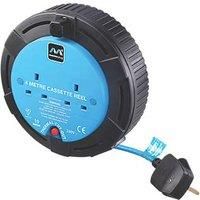 Masterplug 2 socket Cable reel 4m