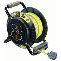 Masterplug Pro-XT OATFU30134SL-PX 30m 4 Gang Anti-Twist Fixed Socket Reel