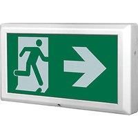 Luceco Tempus Maintained Emergency LED Exit Box with Right Arrow 8W 100lm (640JX)