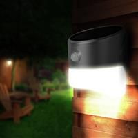 Luceco Nonadjustable Grey Solarpowered Integrated LED PIR Motion sensor Outdoor Wall light