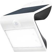 Luceco Solar Guardian Angled Wall Light Outdoor, with PIR Motion Sensor, 3.2 Watts, White