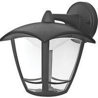 Luceco LEXCL4T6B4-01 LED Top Arm Four Panel Coach Lantern, IP44 Rated, 8 W, Black