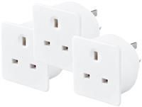 Masterplug UK to Australia Travel Adaptor - 3 Pack