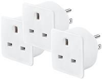 Masterplug UK to USA Travel Adaptor  3 Pack