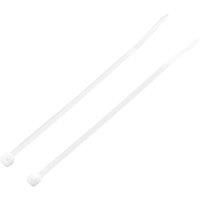 Masterplug Cable Ties 100 x 2.5mm Neutral 20 Pack