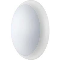 Luceco Sierra LED Bulkhead with Microwave Sensor White 15W 1200lm (335KJ)