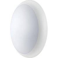 LED Wall Light Bulkhead Cool White Dusk-to-Dawn Sensor Weatherproof 1200 lm IP54