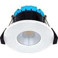 Luceco FType Compact Recessed 6W Smart Fire Rated IP65 Downlight White 580lm ...