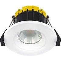 Luceco FType Compact Regressed Integrated Dim2Warm 6W Fire Rated IP65 Downlig...