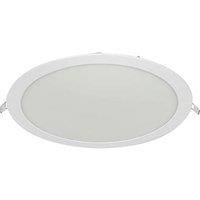 Luceco ECO Circular Fixed LED Low Profile Slimline Downlight White 30W 2040lm (422PX)