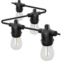 Luceco Exterior 12V Low Voltage Festoon 10M 2700K Starter Kit with Ip67 Adaptor - 10 Bulbs