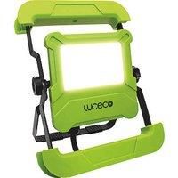 Luceco Foldable Compact Worklight with 13A Power Socket 30W 2400Lm 5000K - 1.5M Cable and UK Plug