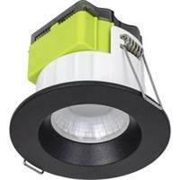 Luceco Downlight LED Warm White FType Mk2 Matt Black Steel Dimmable Pack of 6