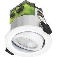 Luceco FType Mk 2 Adjustable Cylinder Fire Rated LED Downlight Dim to Warm & CCT White 4-6W 675/690lm (855KL)