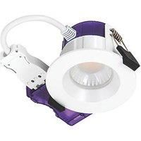 Luceco FType Ultra Regressesd Fixed Cylinder Fire Rated LED Downlight Dim to Warm & CCT White 4-6W 675/690lm (531KL)