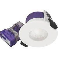 Luceco FType Ultra Flat Fixed Cylinder Fire Rated LED Downlight CCT Colour Change White 4-6W 710/725/750/745lm (566KL)