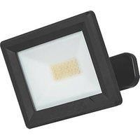 Luceco Essence Multi-Position Floodlight, 20 Watts, 4000K Colour Temperature, IP65 Rated, PIR Motion Sensor, Black