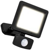 Luceco Essence Multi-Position Floodlight 10W 1050lm 4000K IP65 PIR Dask or Dawn - Black