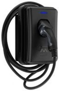 Masterplug T7 1 Port 7.4kW Mode 3 Type 2 Socket Smart Tethered EV Charger Black (150RL)