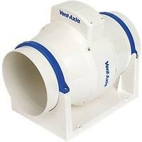 Vent-Axia Kitchen Extractor Fan Inline 3-Speed White Timer 48 W 240 V