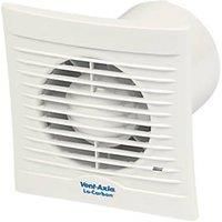 Vent-Axia Extractor Fan Bathroom Single-Speed White Slim IPX4 100 mm 230 V