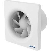 Vent-Axia 495702 SZ1 100mm Axial Bathroom Extractor Fan with Humidistat & Timer White 240V (306KJ)