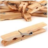 Wooden Pegs Pack of 72 Laundry Spring Clothes Pegs Washing Clothing Hanging