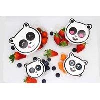 PANDA FOOD STORAGE BOXES SET ASSORTED SIZES 4 PACK